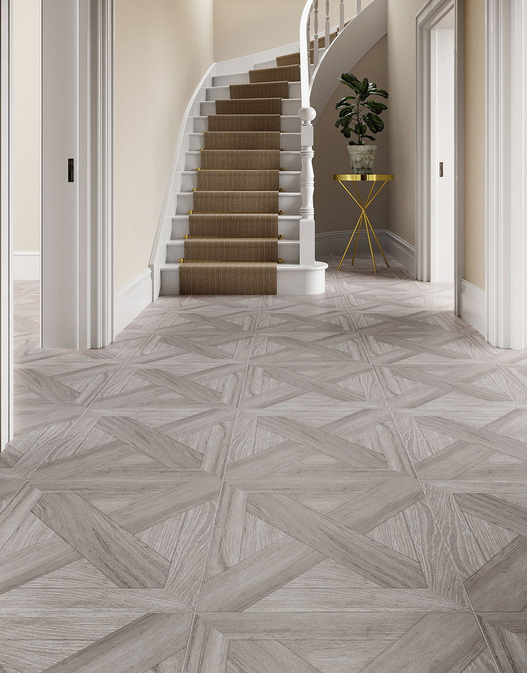 Versailles Grey Porcelain Floor Tiles Dove Oak