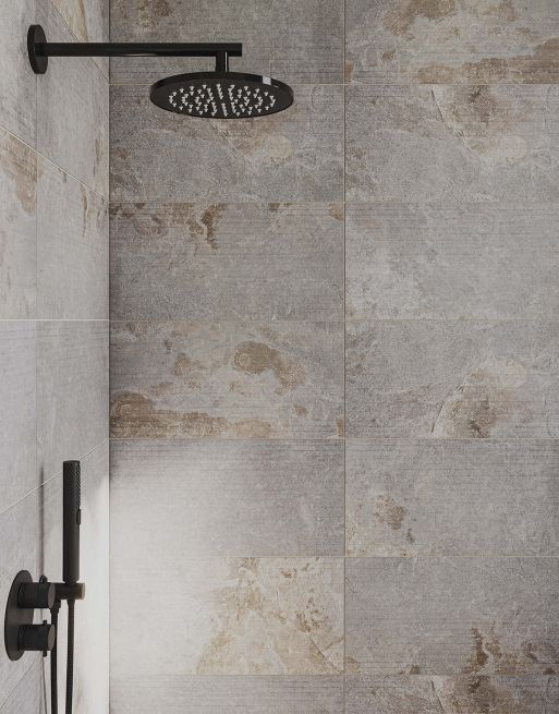 Liora Ribbed Grey Mix Slate