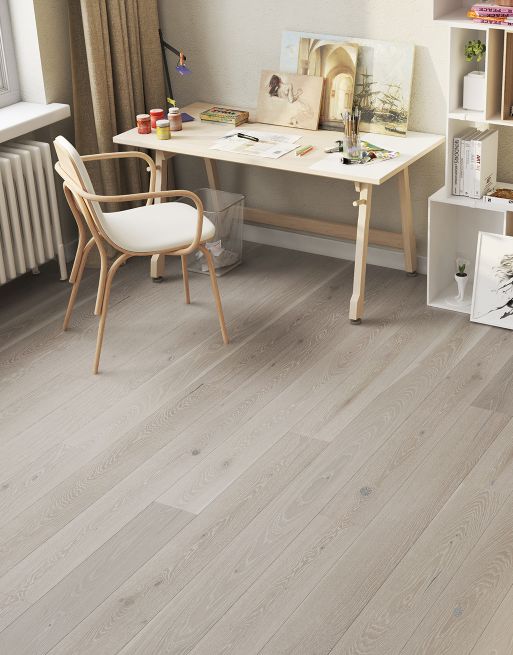 Mayfair Stoney Grey Brushed & Lacquered Engineered Wood Flooring