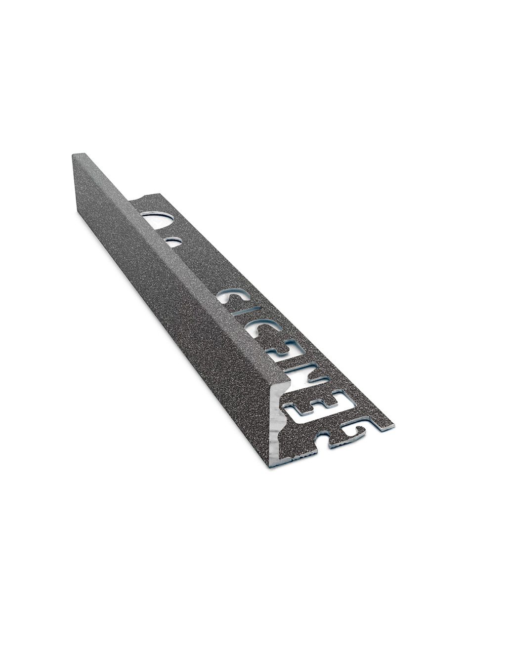 Aluminium Straight Edge Tile Trim - Dark Granite 2