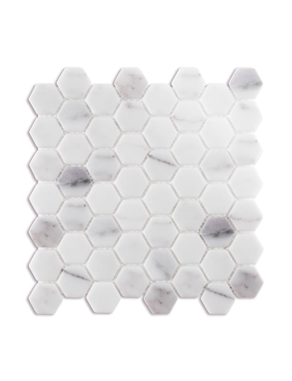 Mira White Marble Hex Mosaic 4