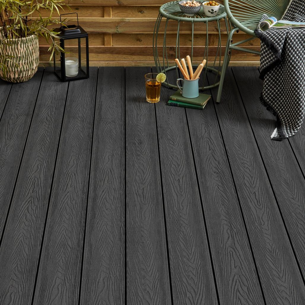 Anthracite Grey Classic Composite Decking 3