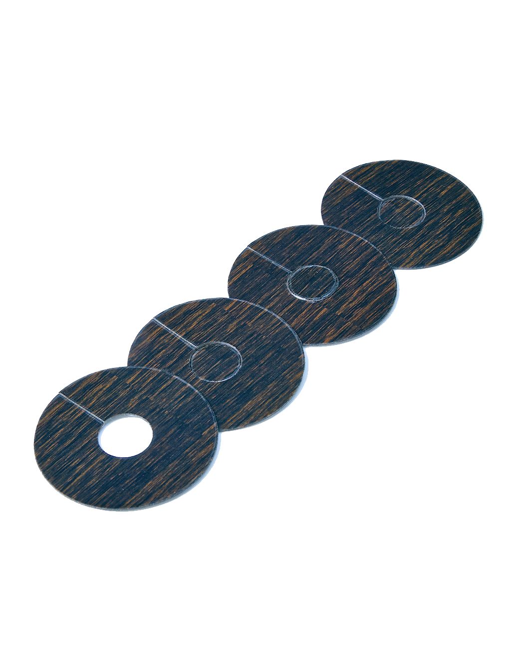 FC43 - Dark Brown Oak Radiator Rings - 4 Pack 1