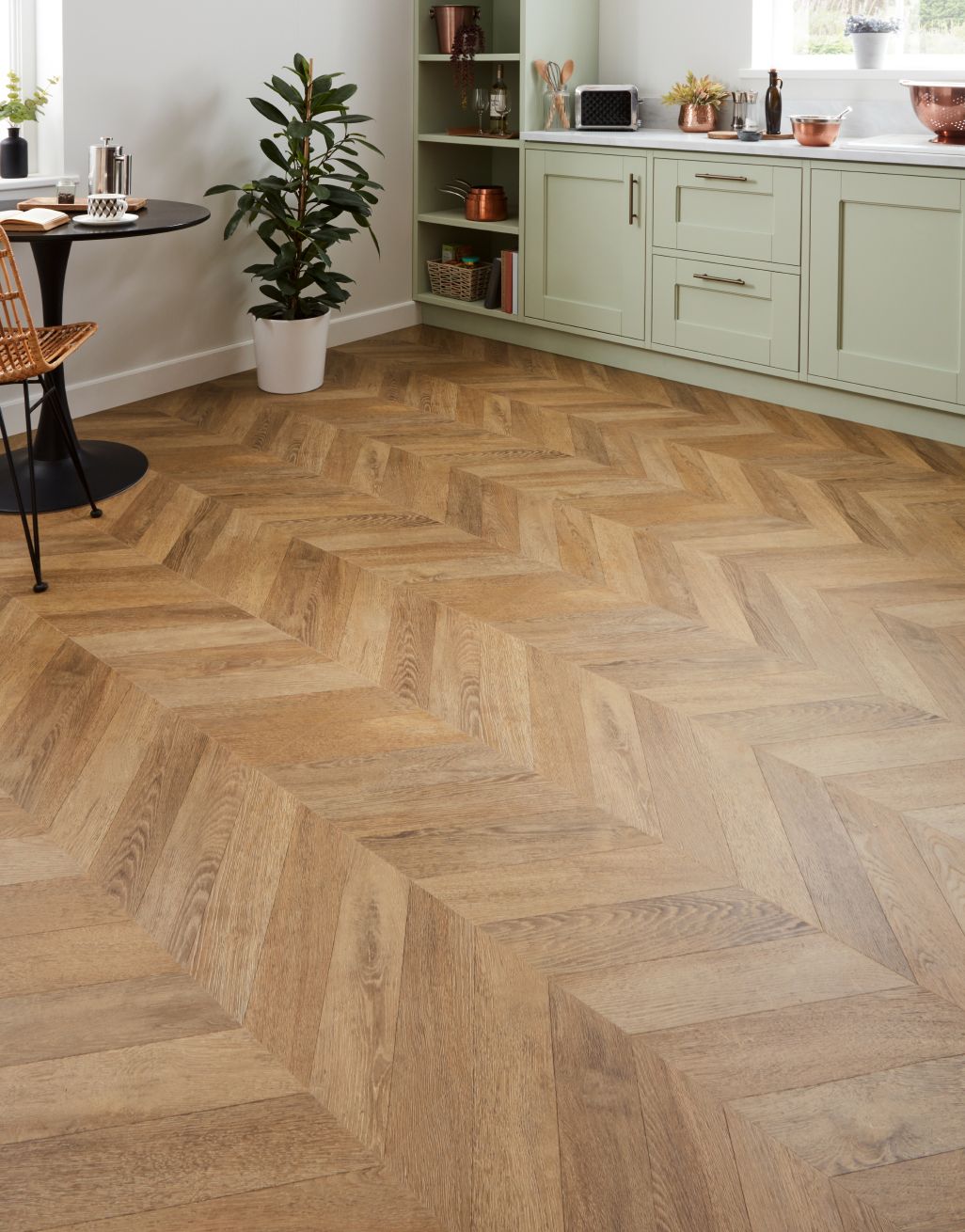 Heritage - Butterscotch Oak Chevron 1