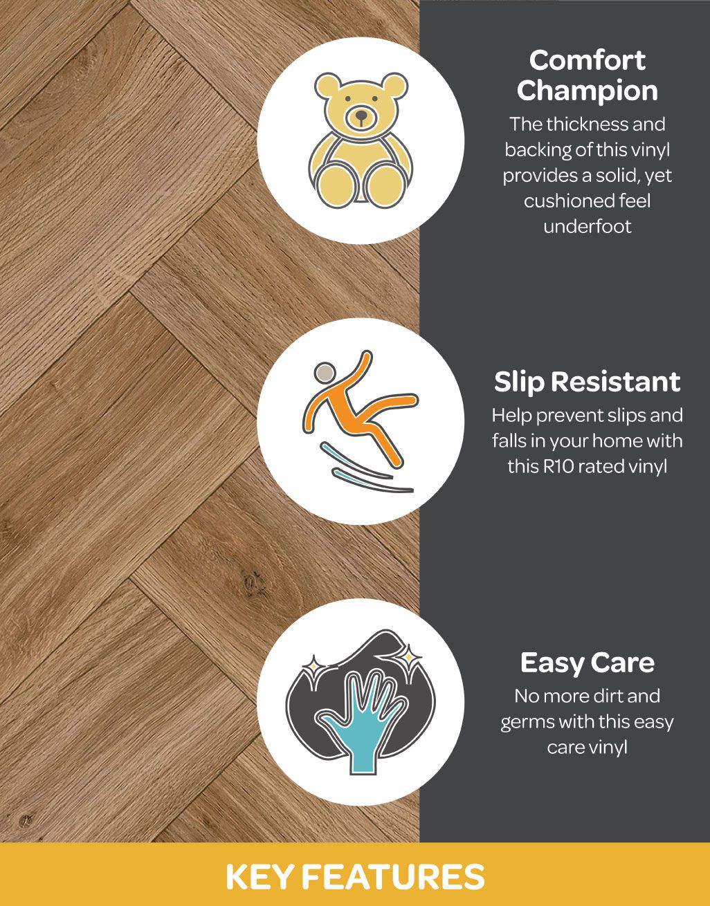 Supreme - Chestnut Oak Herringbone [5.75m x 2m] 2