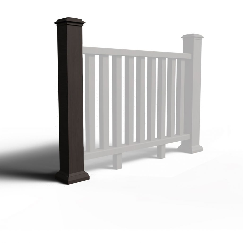 Walnut Premium Balustrade End Post Kit 1