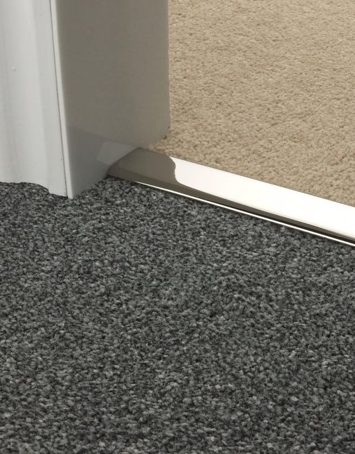Chrome Elite Carpet to Carpet Transition Profile