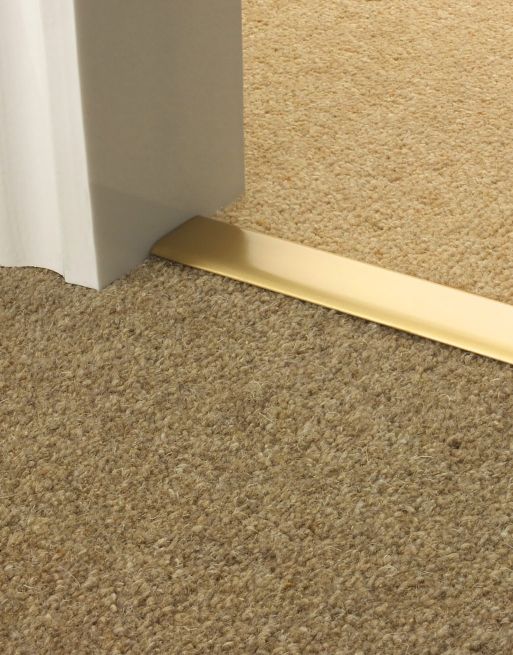 Satin Brass Elite Carpet to Carpet Transition Profile