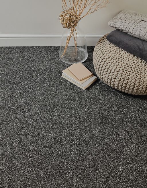 This carpet is 5mm thick, the compact pile of this carpet makes for a solid underfoot feel, giving support as you walk and is less likely to show footprints and other pile displacements.