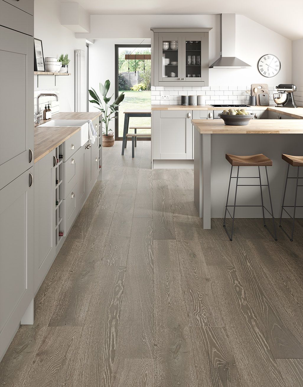 Whitewashed Luxury Platinum Oak Engineered Wood Flooring 5