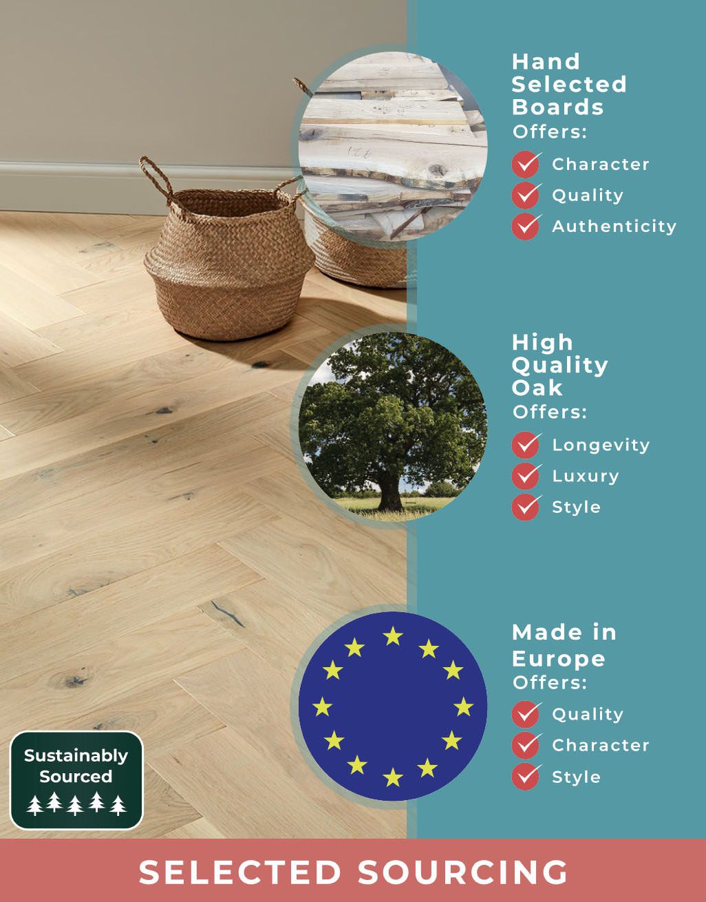 Marylebone Chantilly Lace Oak Brushed & Lacquered Engineered Wood Flooring 6