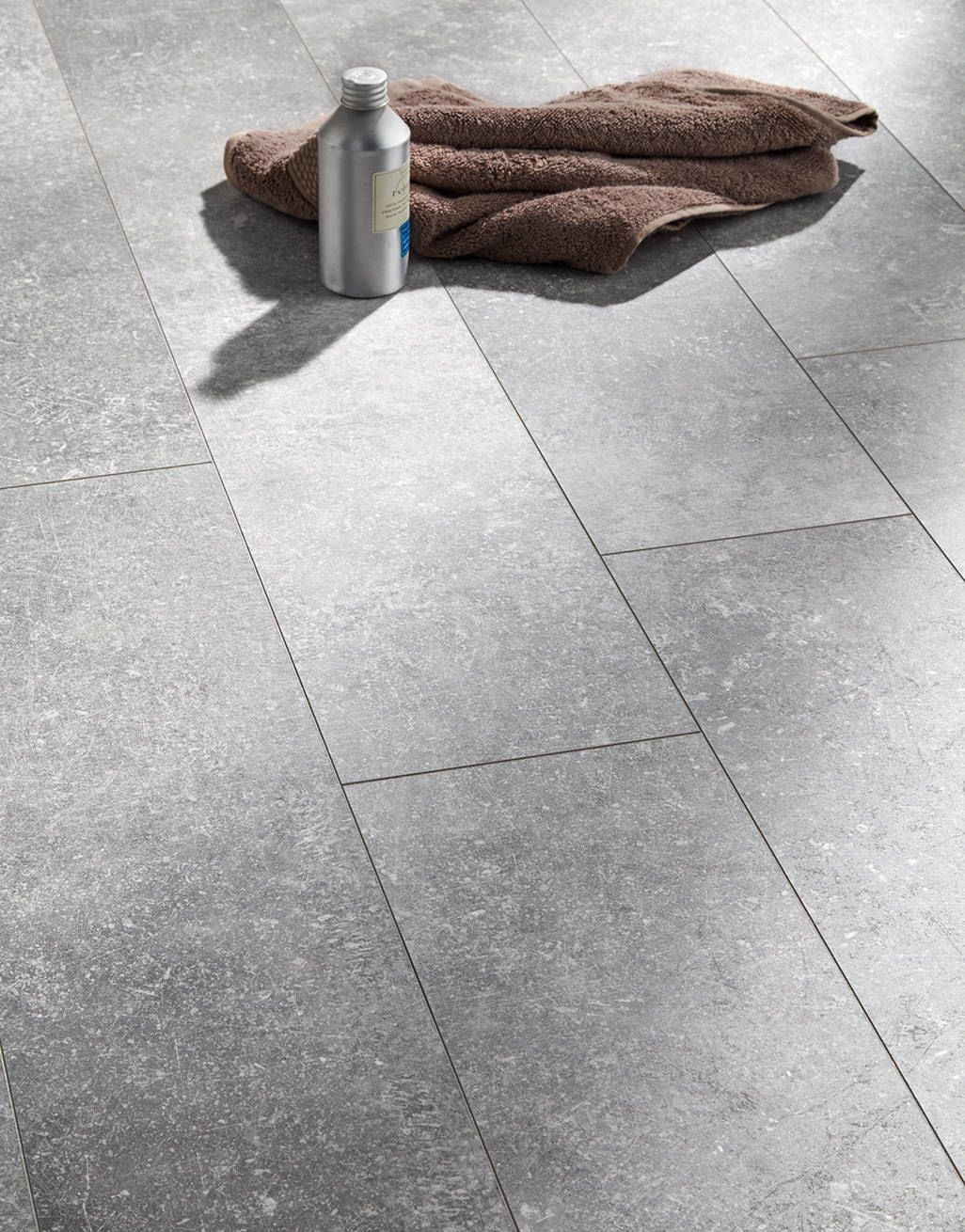 Valencia Tile - Weathered Grey Laminate Flooring 2