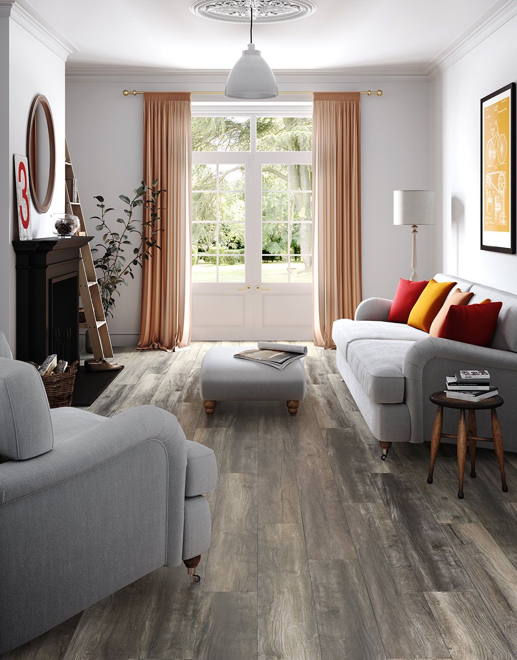 Villa - Harbour Oak Grey Laminate Flooring 4