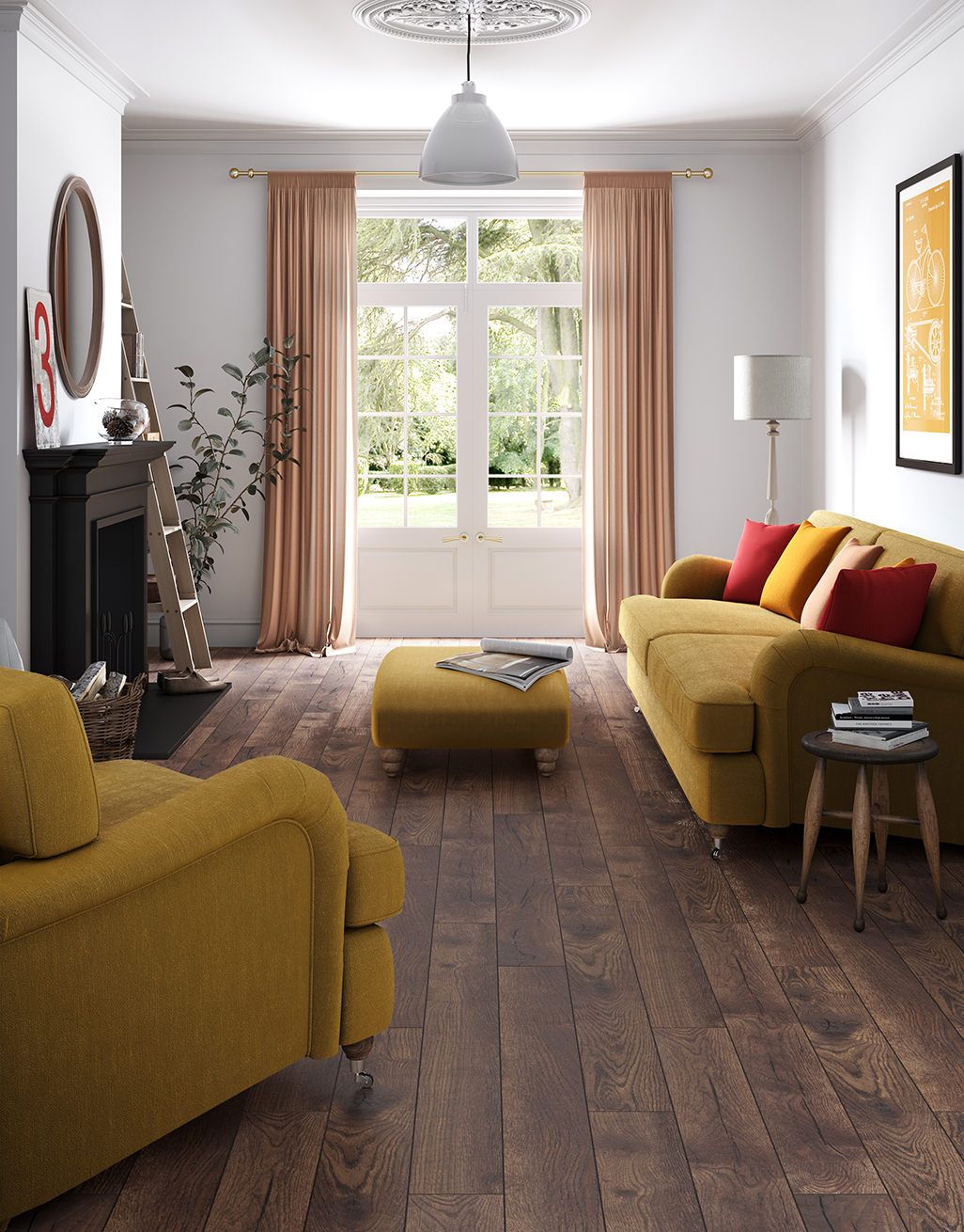 Residence Narrow - Dark Peterson Oak Laminate Flooring 4