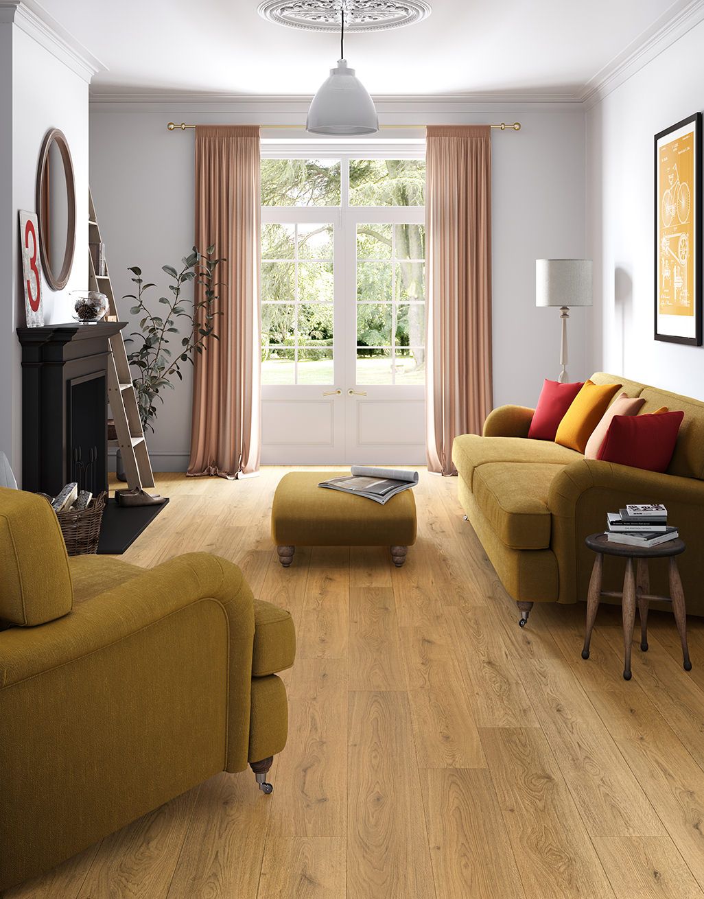 Loft - Natural Oak Laminate Flooring 4