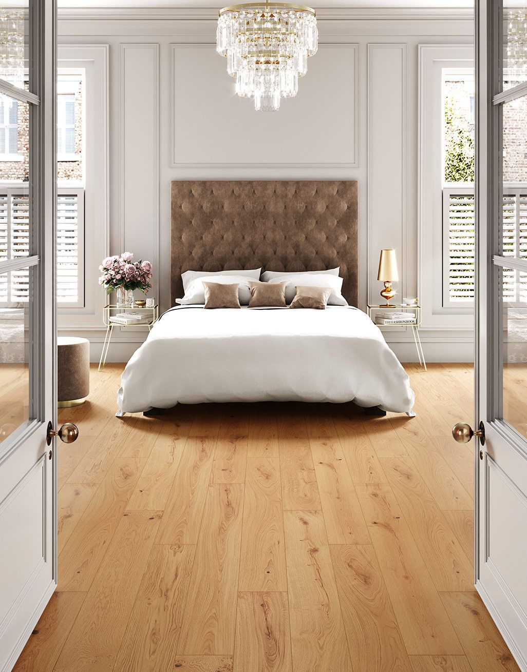 Manhattan Natural Oak Lacquered Engineered Wood Flooring 5