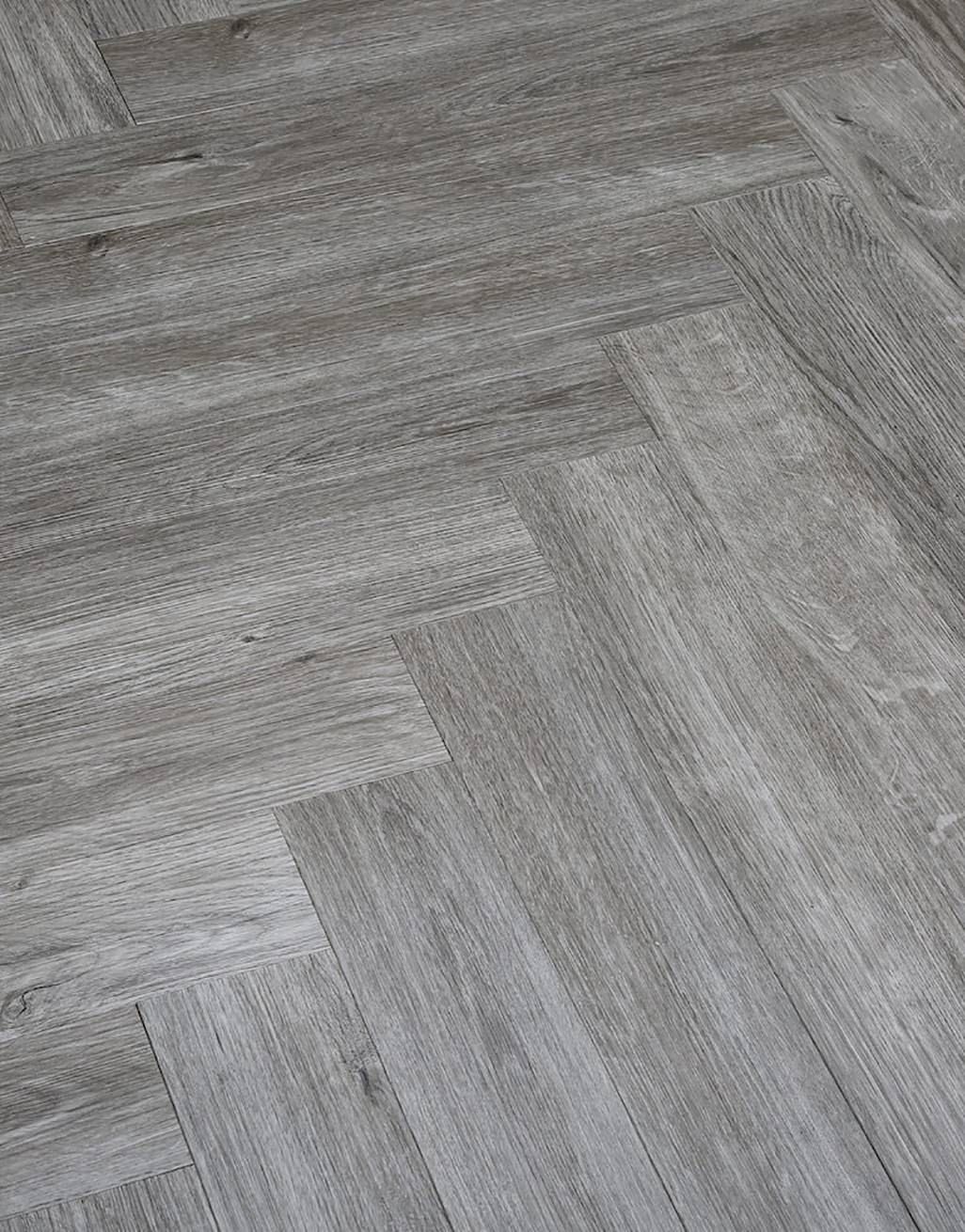 Herringbone - Grey Oak LVT Flooring 2