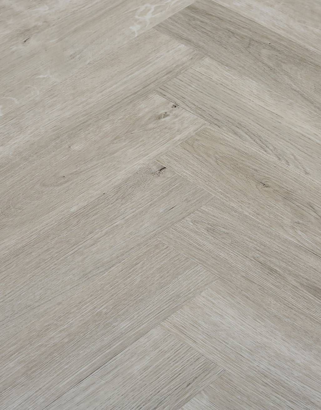 Herringbone - Light Grey Oak LVT Flooring 4