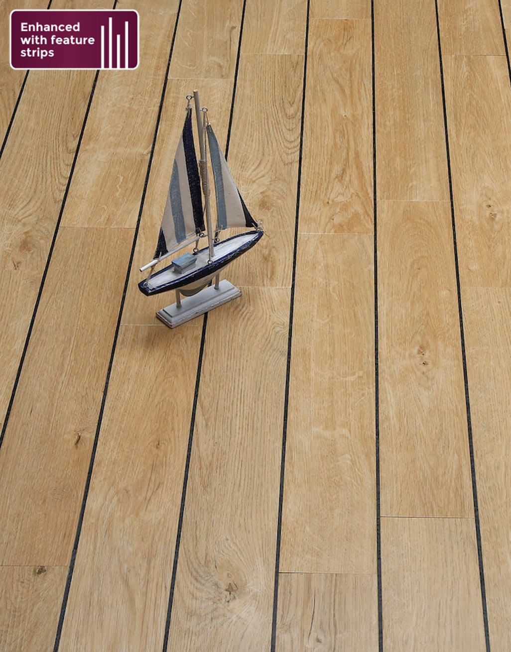 Herringbone - Natural Oak LVT Flooring 4