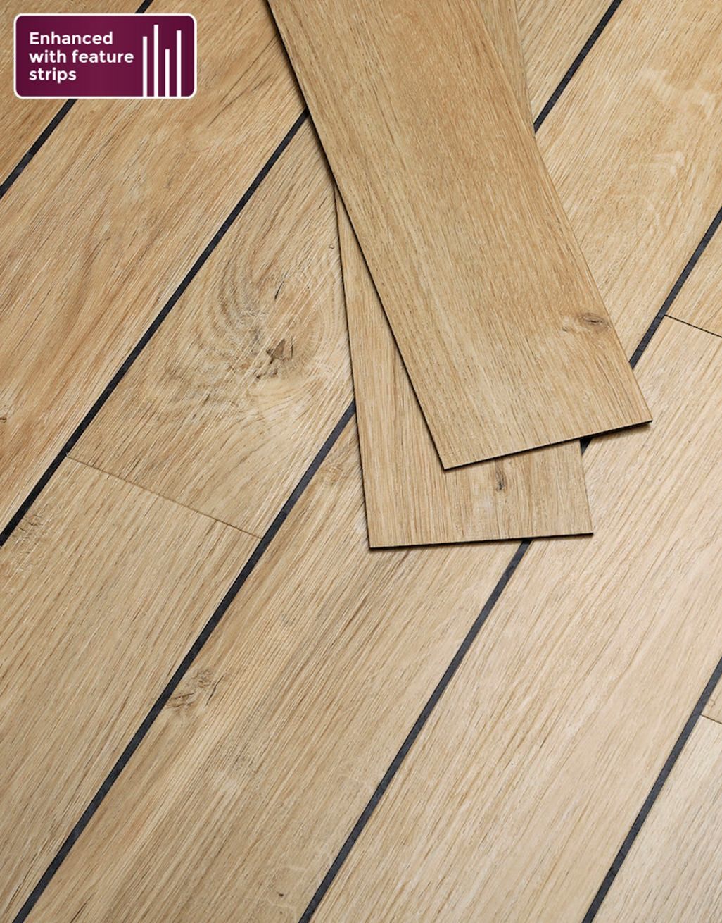 Herringbone - Natural Oak LVT Flooring 6