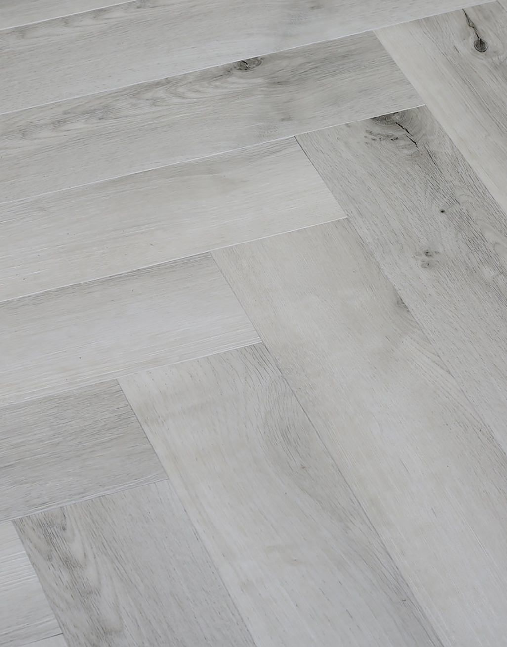 Herringbone - White Rustic Oak LVT Flooring 2