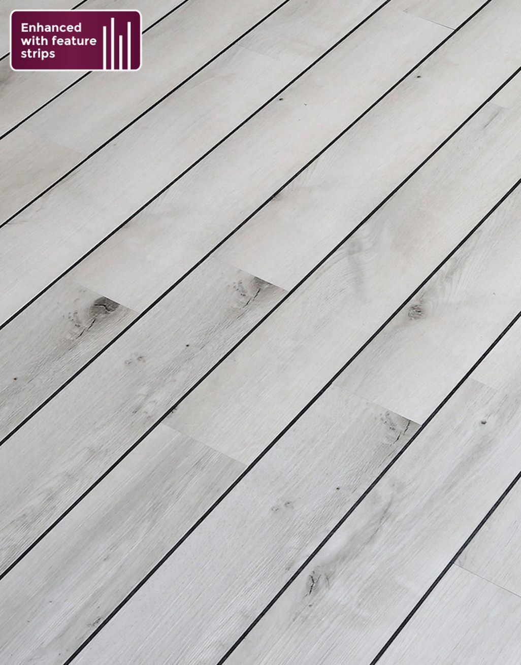 Herringbone - White Rustic Oak LVT Flooring 3