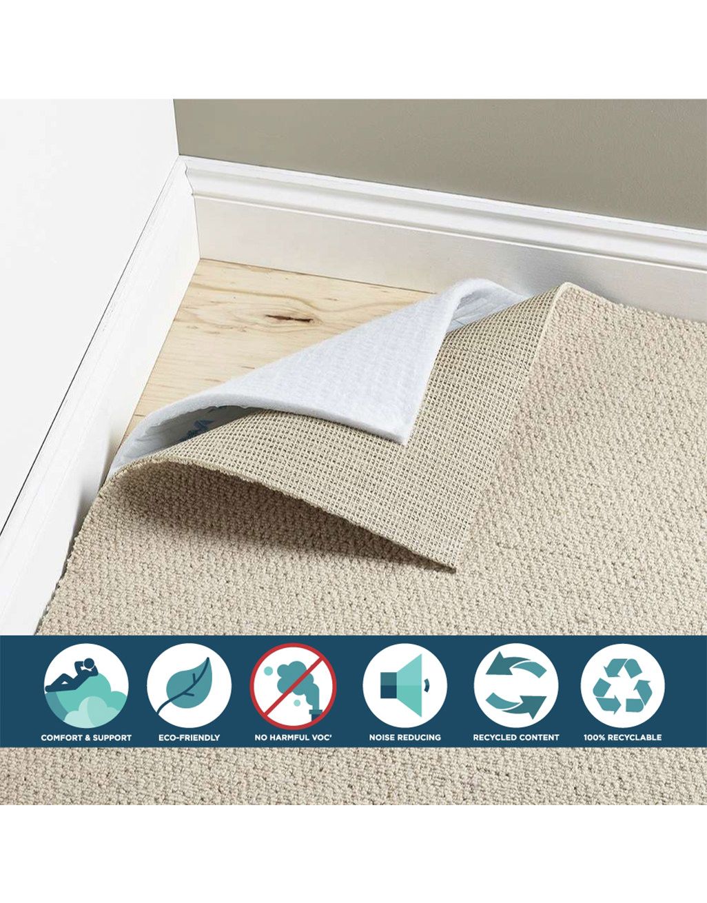 Carpet Underlayment Reviews : Carpet Underlay For Comfort Insulation ...