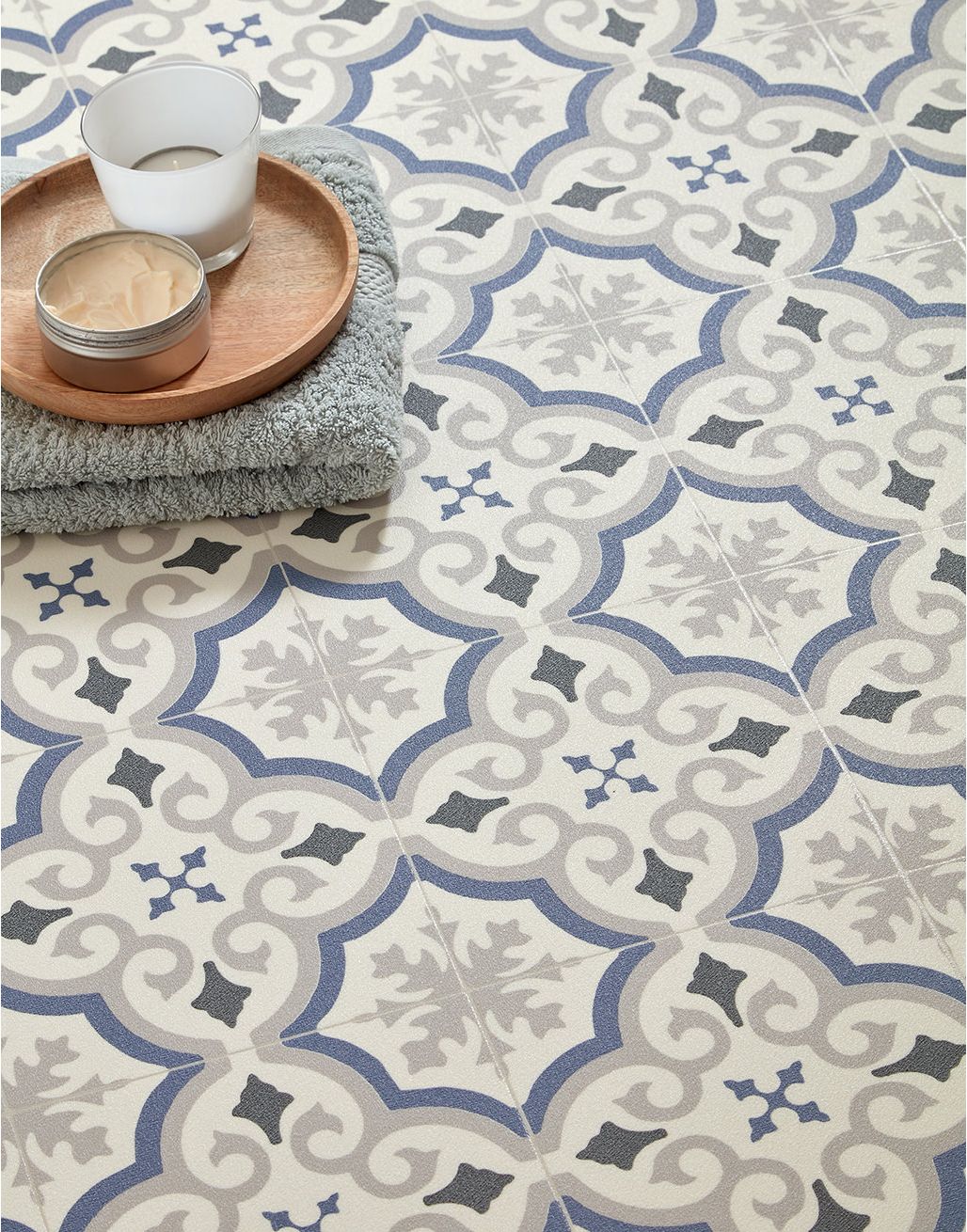 Patterned Tiles - Blue Mosaic 1