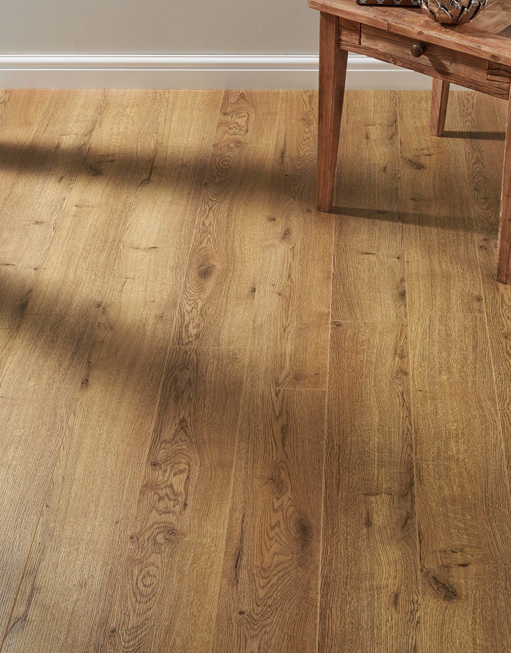 Residence Narrow Barley Oak Laminate, Narrow Plank Hardwood Flooring