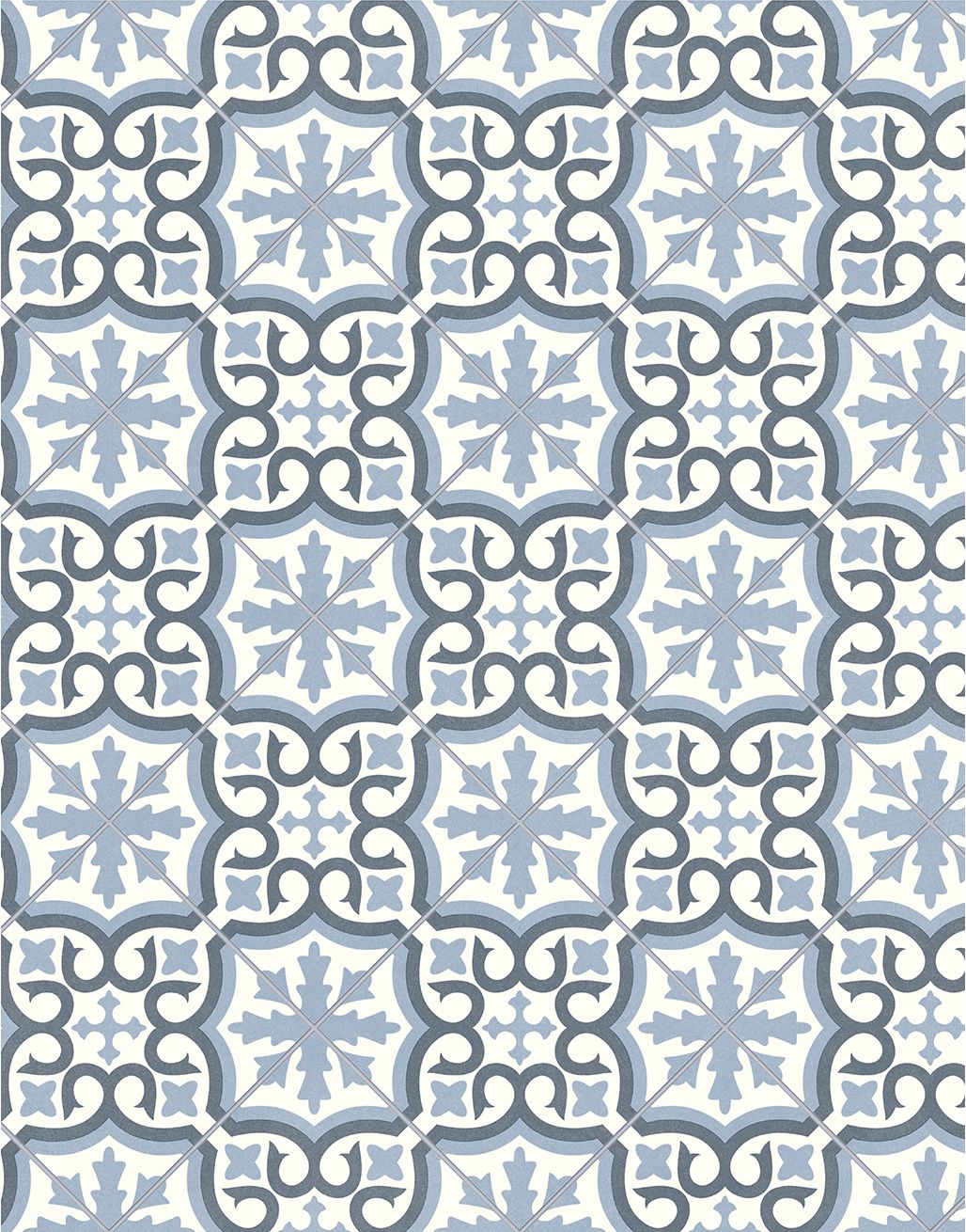 Rhodes - Sky Blue Mosaic Tiles 1