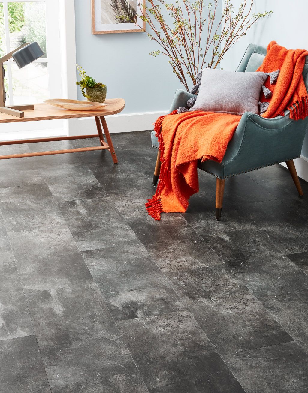 EvoCore Design Floor Artisan Tile - Broadway Slate 1