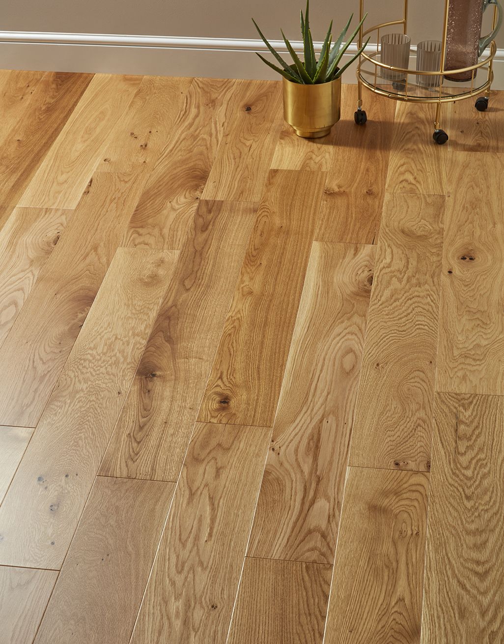 Carpenters Choice Natural 14mm x 155mm Lacquered Engineered Wood Flooring 1