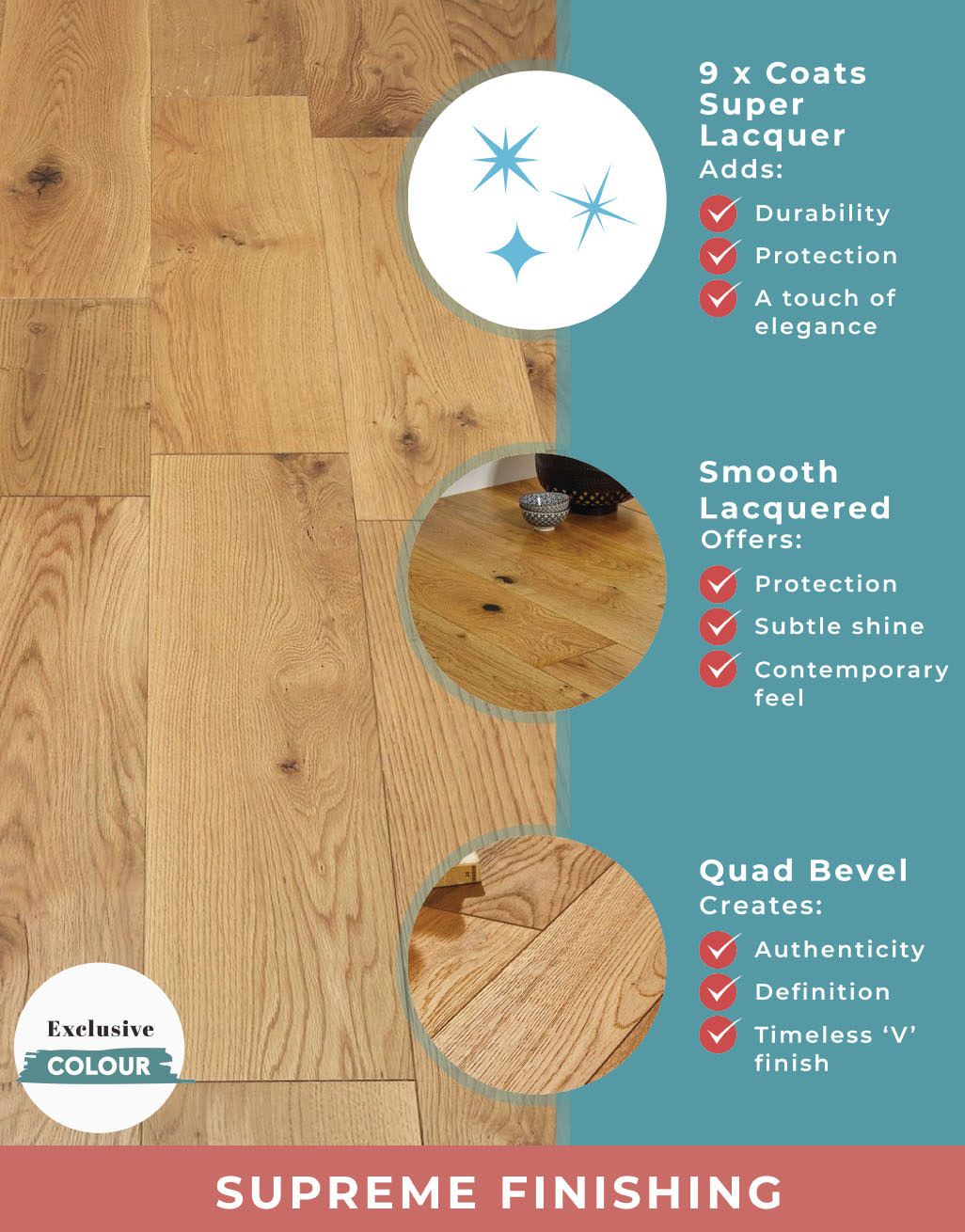 Manhattan Natural Oak Lacquered Engineered Wood Flooring 8