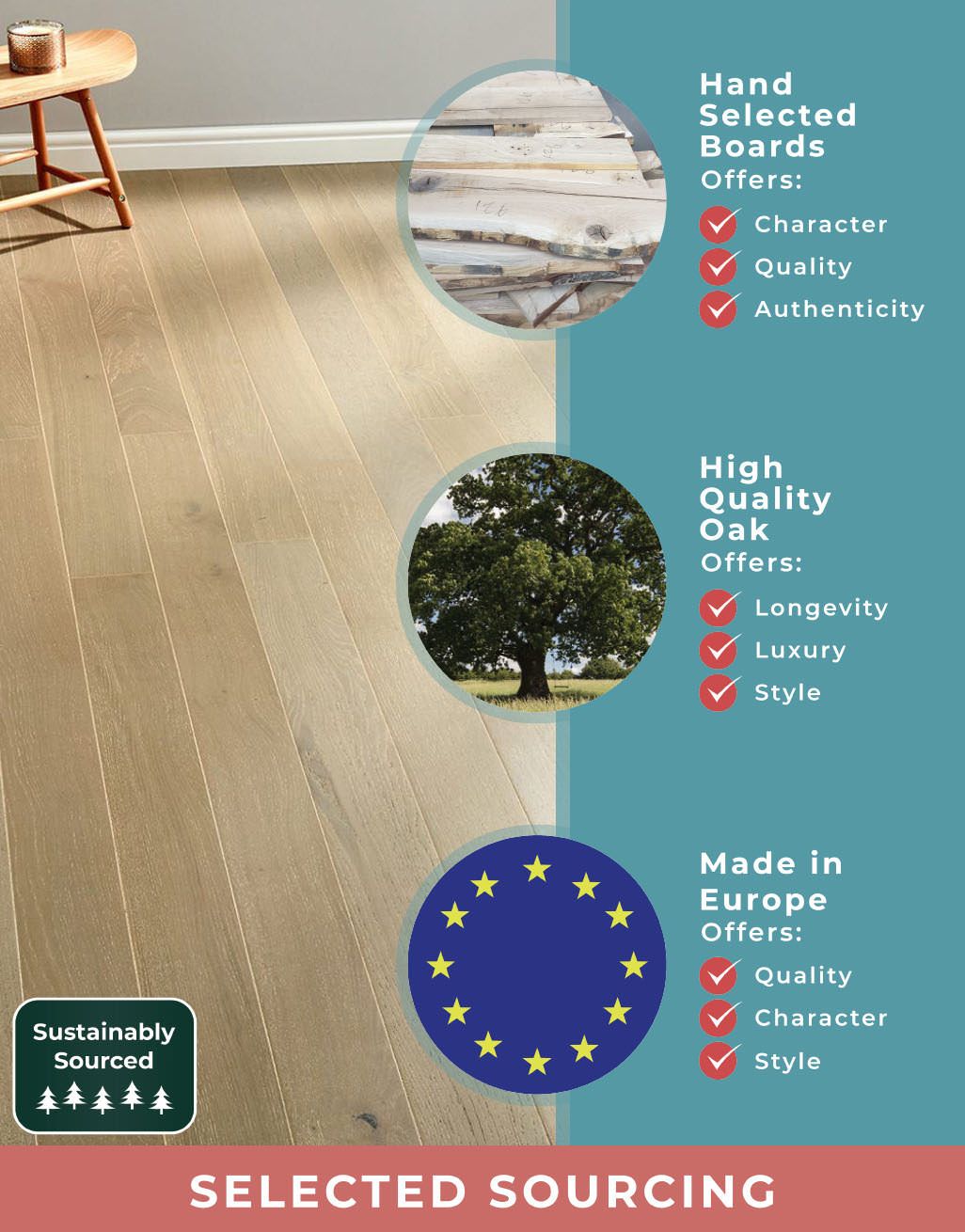 Salcombe Grey Pebble Oak Engineered Wood Flooring 6