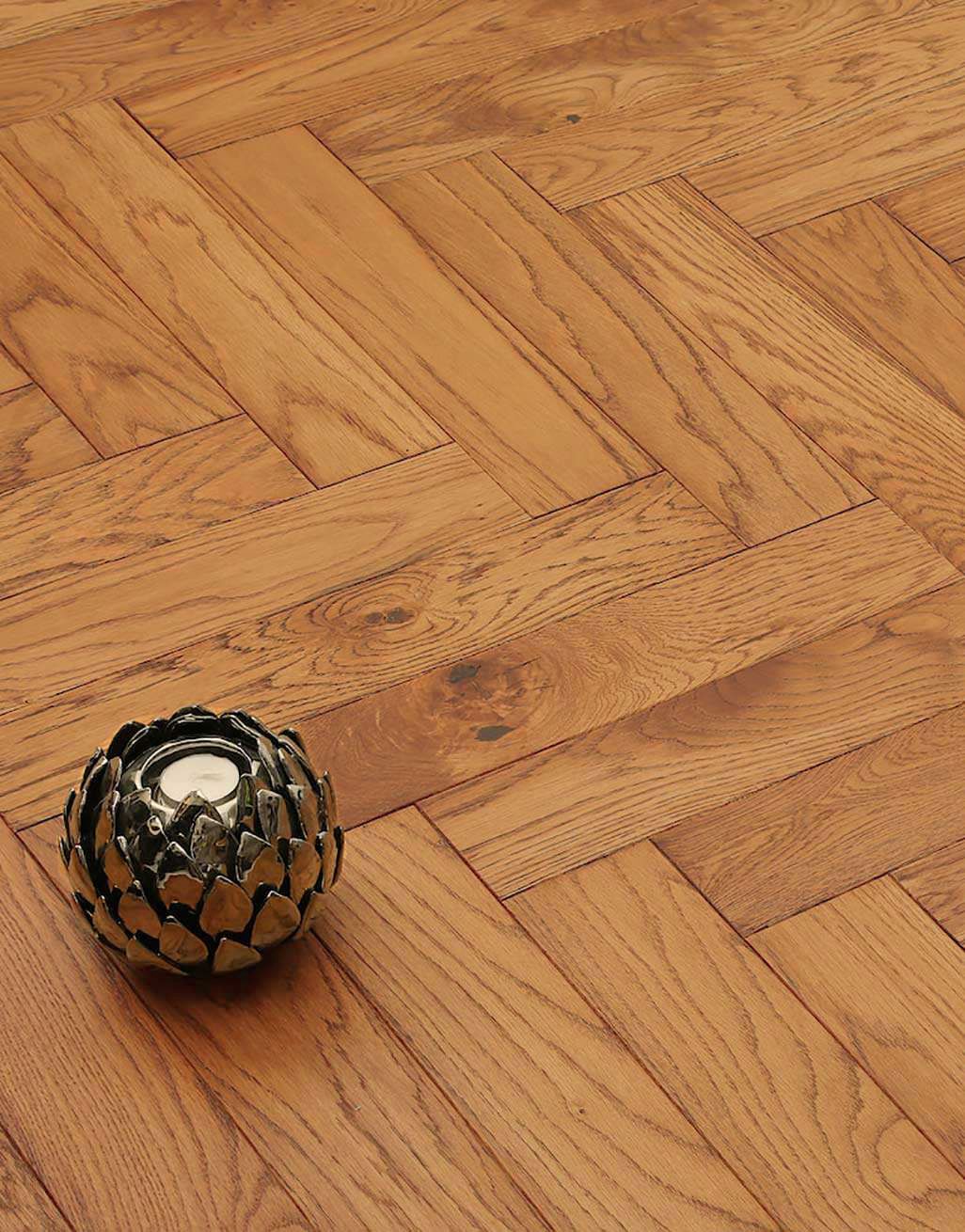 Park Avenue Herringbone Golden Oak Solid Wood Flooring 2