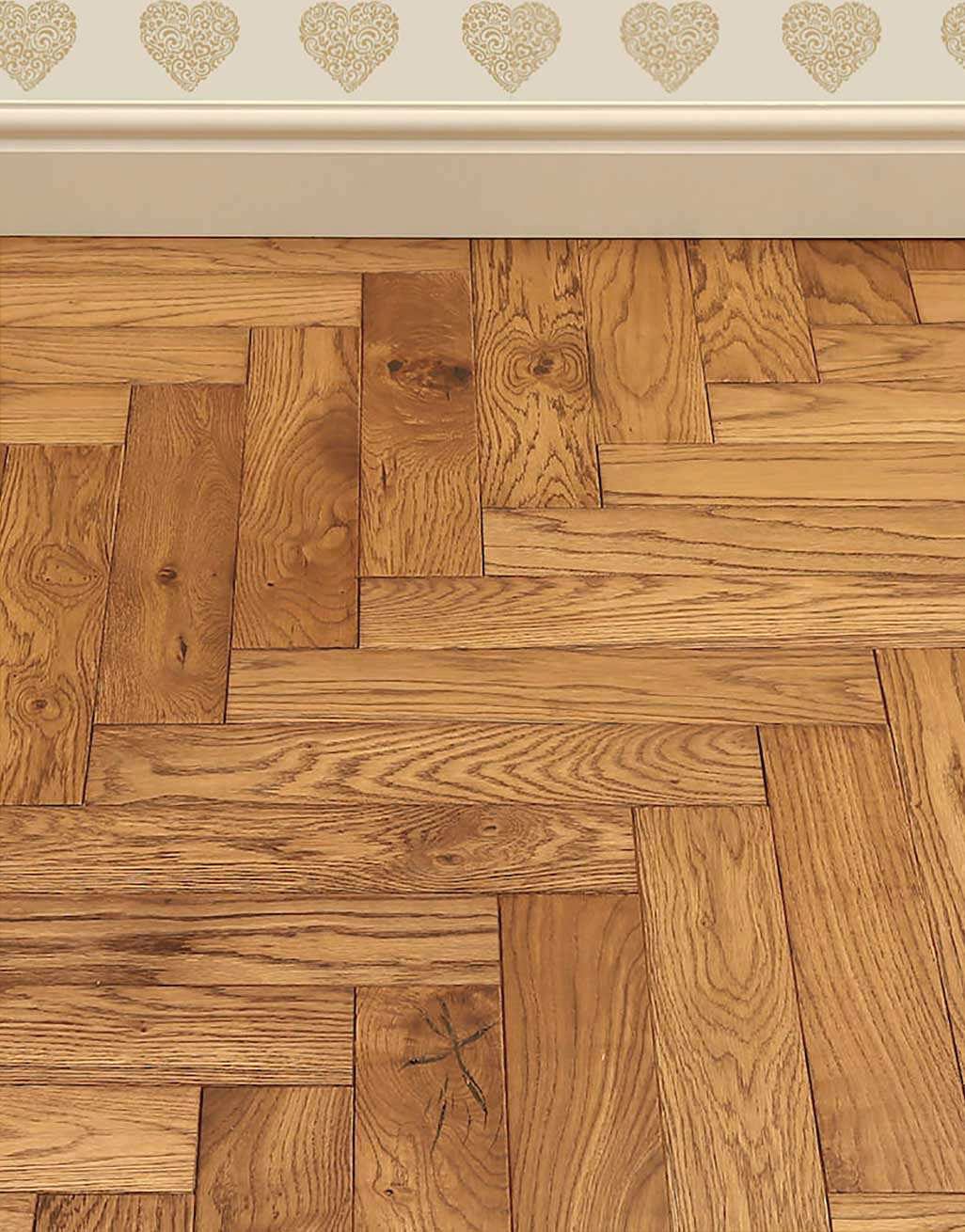 Park Avenue Herringbone Golden Oak Solid Wood Flooring 3