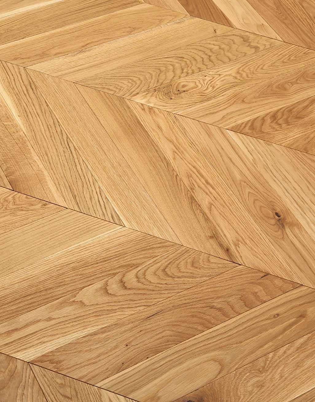 Park Avenue Chevron Natural Oak Brushed & Oiled Solid Wood Flooring 4