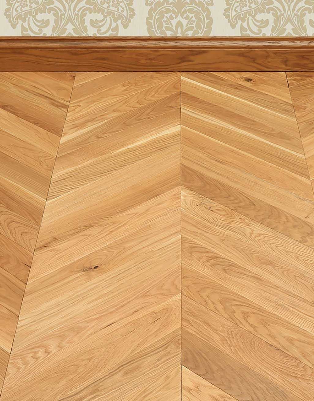 Park Avenue Chevron Natural Oak Brushed & Oiled Solid Wood Flooring 7