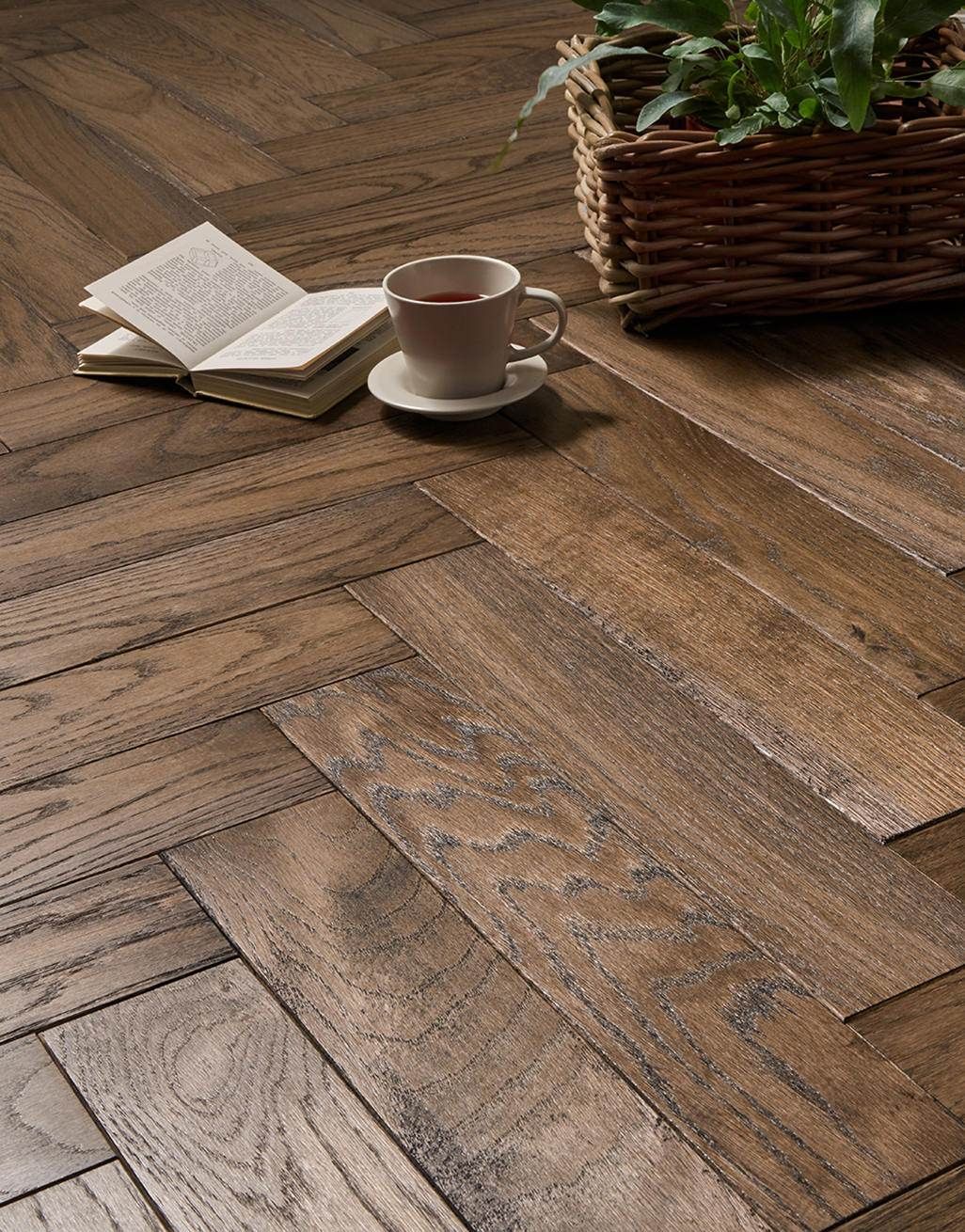 Park Avenue Herringbone Espresso Oak Solid Wood Flooring 2