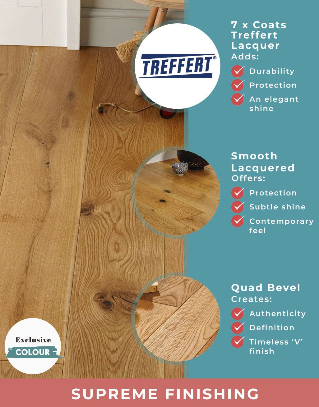 Grand Imperial Natural Oak Lacquered Engineered Wood Flooring 5
