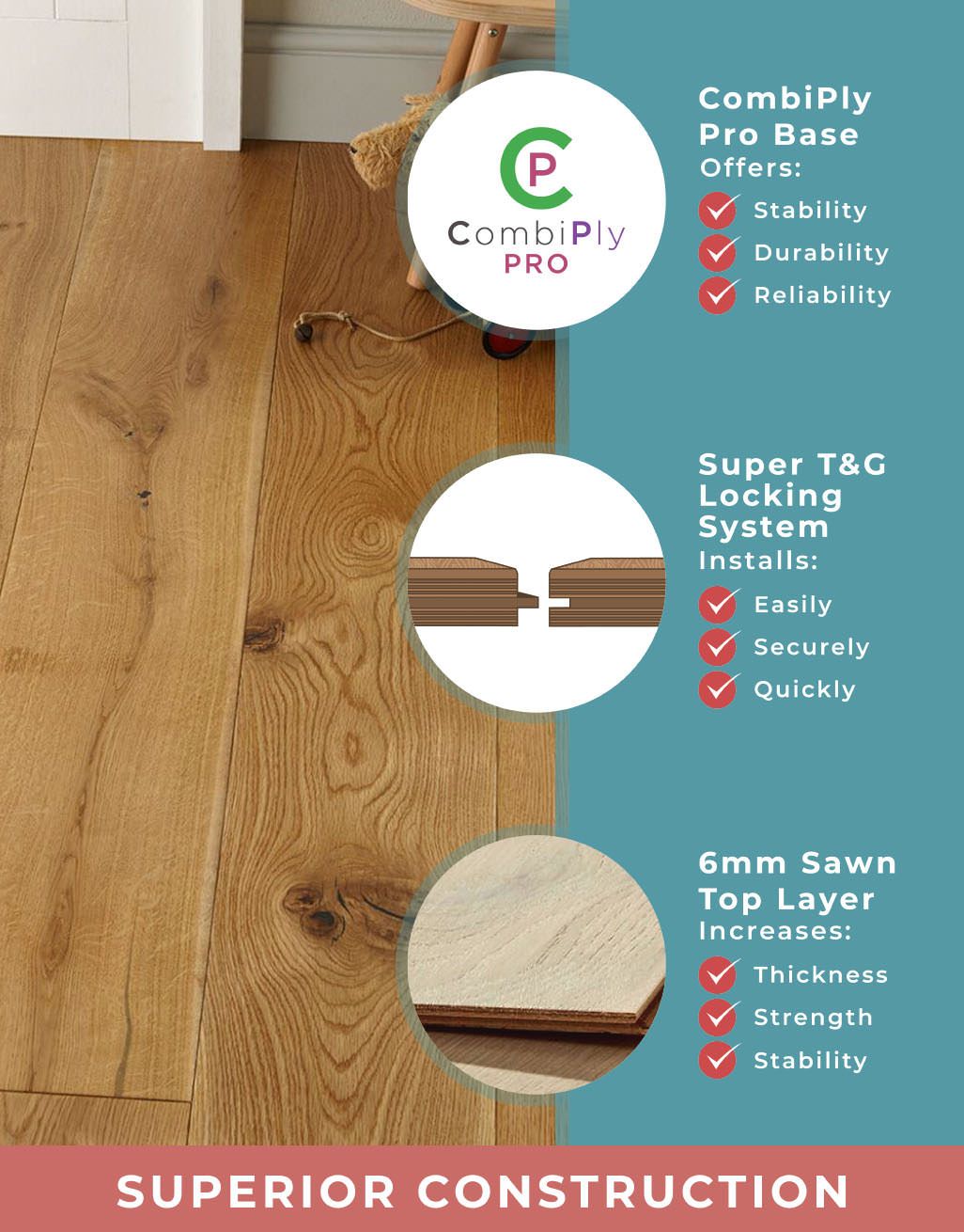 Grand Imperial Natural Oak Lacquered Engineered Wood Flooring 4