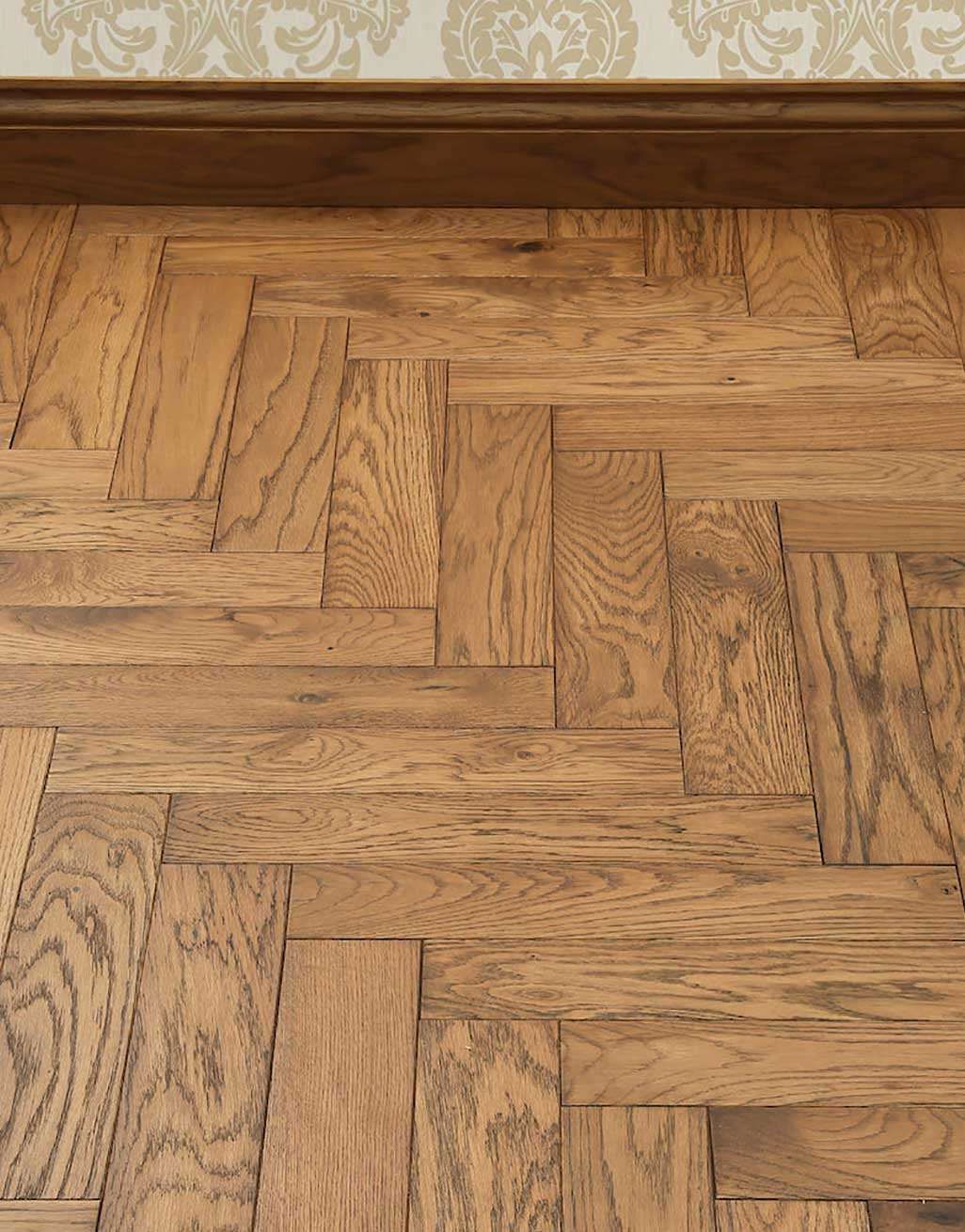Park Avenue Herringbone Georgian Oak Solid Wood Flooring 8