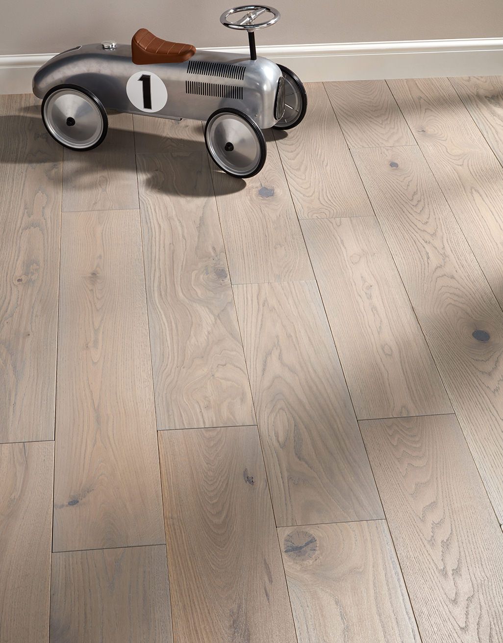 Prestige Silk Grey Oak Solid Wood, Solid Hardwood Flooring Grey