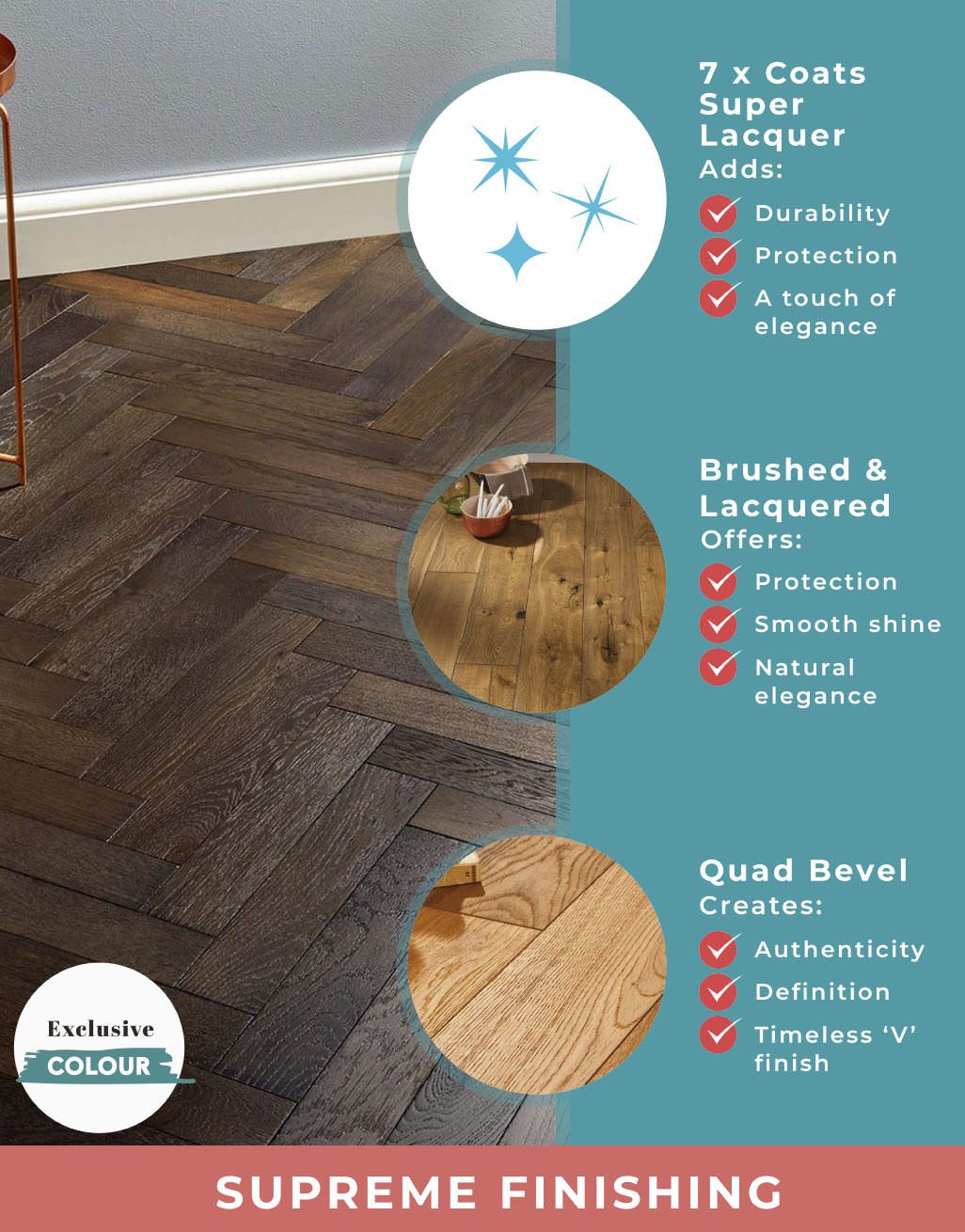 Oxford Herringbone Vintage Oak Engineered Wood Flooring 5