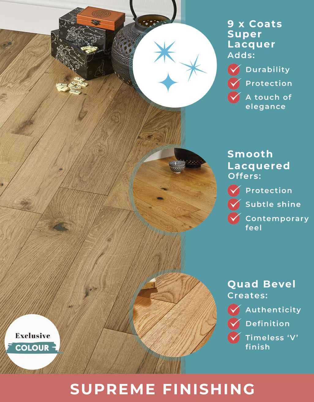 Loft Natural Oak Lacquered Engineered Wood Flooring 5