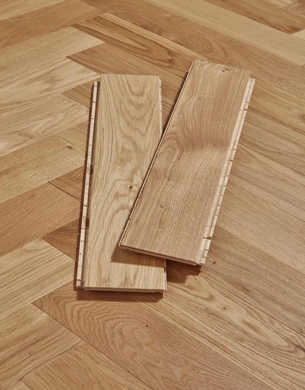 Bayswater Herringbone - Natural Oak Brushed & Lacquered Engineered Wood Flooring 3