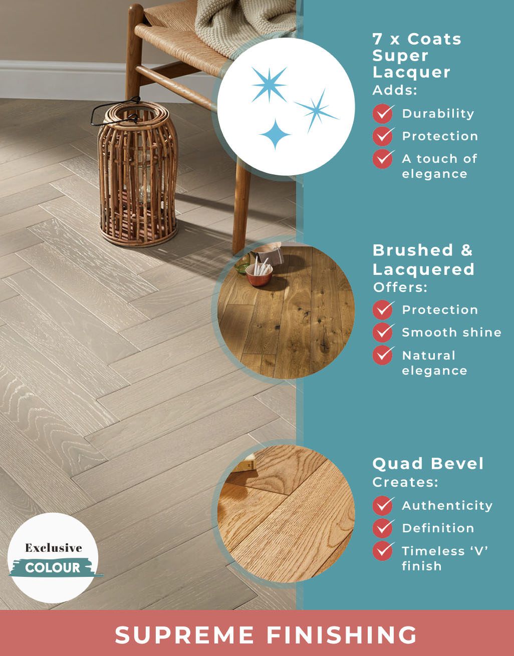 Oxford Herringbone Pearl Grey Oak Engineered Wood Flooring 5