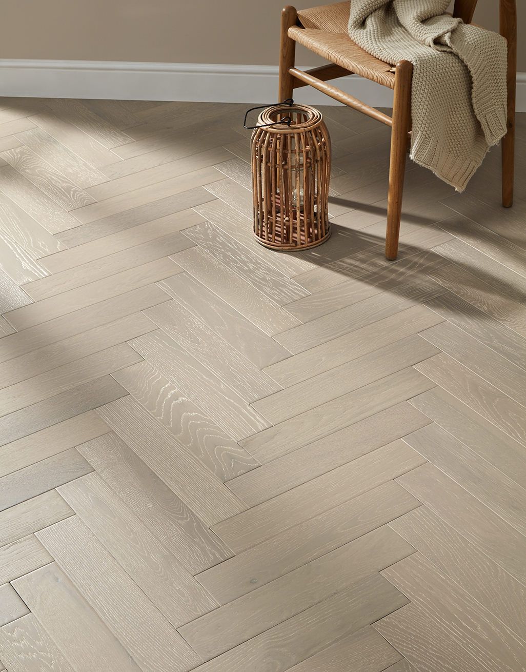 Oxford Herringbone Pearl Grey Oak Engineered Wood Flooring 1