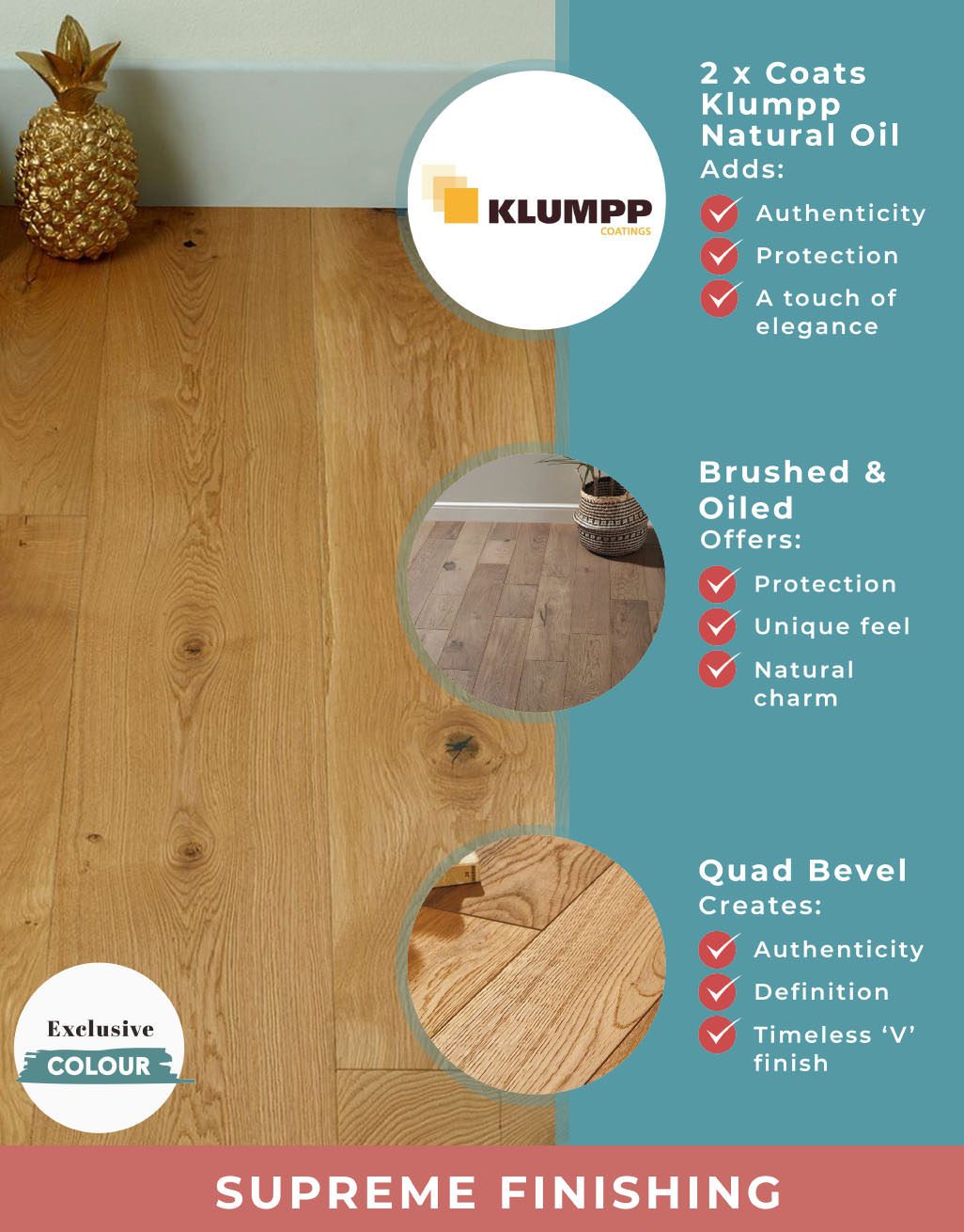 Grand Imperial Natural Oak Brushed & Oiled Engineered Wood Flooring 5