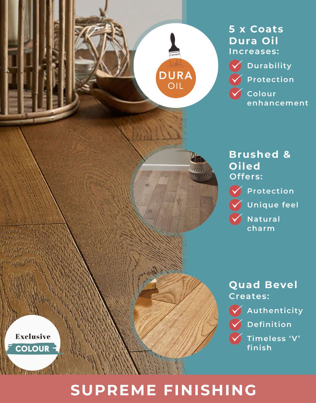 Studio Honeycomb Oak Brushed & Oiled Engineered Wood Flooring 5